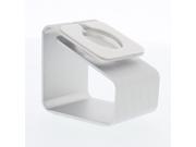 Apple Watch Stand Dock Universal Charge Station Modern Cradle Silver Aluminum