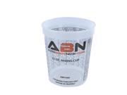 ABN 1000 32 Ounce Paint Mix Cup 1 Single Calibrated Mixing Ratios on Side of Cup