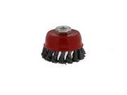 ABN Wire Cup Brush Knotted with 5 8 Inch 11 Threaded Arbor 2.75 by .02