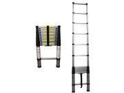 Telescoping Portable Ladder with Safety Locking Steps 12.5 Feet Aluminum