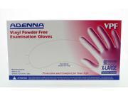 Adenna VPF238 Vinyl Powder Free Exam Gloves Extra Large