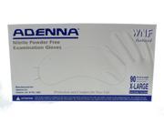 Adenna WNF White Nitrile PF Exam Gloves WNF818 Extra Large