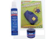 Smokebuddy Blue Personal Air Purifier w Ozium 8oz Aersol and Ozium 4.5oz Gel