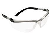 3M BX Reader Protective Eyewear Silver Frame Clear Lens 2.5 Diopter MMM11376