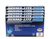 SAS Safety 6607 5 Pack Derma Lite Powder Free Nitrilel Gloves Medium