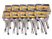 IRWIN 11SP 10 pack Vise Grip 11 Inch Locking Clamp with Swivel Pads QTY 10