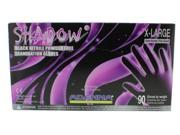 Adenna SHADOW Black Nitrile PF Exam Gloves SHD Extra Large XL