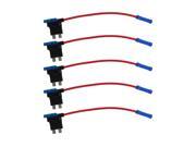 ABN 12V Add Circuit or Fuse Kit Blade Fuse Tap ATO 15A AMP Adapter 5 Pack