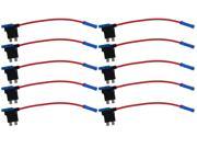 ABN 12V Add Circuit or Fuse Kit Blade Fuse Tap ATO 15A AMP Adapter 10 Pack