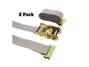 ABN E Track Ratchet Tie Down Straps 2? Inches x 16’ Feet 2 Pack