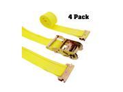 ABN E Track Ratchet Tie Down Straps 2? Inches x 12’ Feet 4 Pack