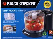 Black Decker HC306B 1 1 2 Cup One Touch Electric Chopper