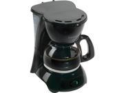 Continental Electrics CE23659 Dcm 4 Cup Coffee Maker Black Disc Pause N Serve Permanent Filter And Keep Warm Plate