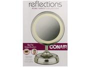 CONAIR BE93 Satin Nickel Double Sided Lighted Mirror