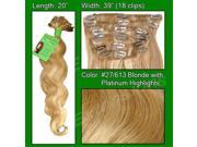 Brybelly Holdings PRBD 20 27613 No. 27 613 Blonde with Platinum Highlights 20 inch Body Wave