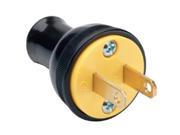 Pass Seymour 3123BKCC20 15A 125V Residential Thermoplastic Round Construction Plug Black