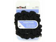 Scunci Mini Slinky Black Twisters 6 Count Pack Of 3