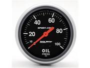 AUTO METER 3421 Sport Comp Oil Pressure 0 100 Psi