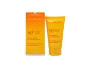 Sun Wrinkle Control Cream Very High Protection For Face Uvb uva 50 By Clarins For Unisex 2.6 Oz Kit