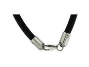 Doma Jewellery MAS02726 Stainless Steel and Rubber Bracelet