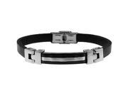 Doma Jewellery MAS02598 Stainless Steel Leather Bracelet