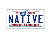 Smart Blonde LP 6486 Native North Carolina Novelty Metal License Plate