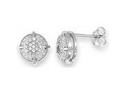 Doma Jewellery DJS02132 Sterling Silver Rhodium Plated Earring with CZ