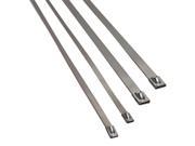 Heatshield 351008 Thermal Hd Locking Tie Stainless Steel Silver Stainless Steel 0.31 in. Wide x 20 in. Long Bag of 50