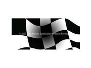 ClearVue Graphics Window Graphic 30x65 Checkered Flag with Dark Center RCN 002 30 65