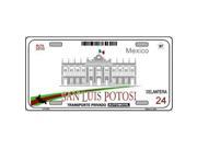 Smart Blonde LP 4791 San Luis Potosi Mexico Novelty Background Metal License Plate