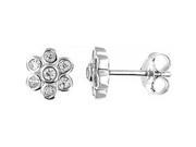 Doma Jewellery DJS02113 Sterling Silver Rhodium Plated Earring with CZ