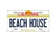 Smart Blonde LP 4890 Beach House California Novelty Metal License Plate