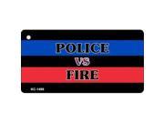 Smart Blonde KC 1498 Police vs Fire Novelty Key Chain