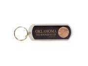Bulk Buys Oklahoma Keychain Lucite Lucky Penny Case of 96