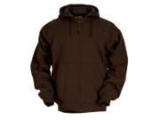 Berne Apparel SZ101DBNR520 2X Large Regular Original Hooded Sweatshirt Thermal Lined Dark Brown