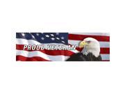 ClearVue Graphics Window Graphic 20x65 US Flag with Eagle Proud Veteran PAT 011 20 65
