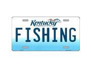 Smart Blonde LP 6779 Fishing Kentucky Novelty Metal License Plate