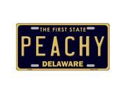 Smart Blonde LP 6740 Peachy Delaware Novelty Metal License Plate
