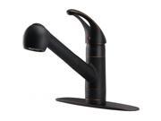 Ultra Faucets UF12005 Oil Rubbed Bronze Single Handle Kitchen Faucet