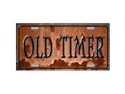 Old Timer Rusty Distressed Look Metal License Plate
