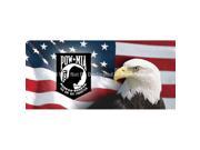 ClearVue Graphics Window Graphic 30x65 US Flag 1 with POWMIA PAT 013 30 65