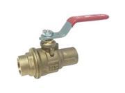 Red White Valve 154124 Rwv Brass Ball Valve With Solder Ends 1 In. Lead Free