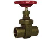 Red White Valve 154104 Rwv Brass Gate Valve With Solder Ends 1 In. Lead Free
