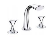 Ultra Faucets UF55510 2 Handle Chrome Twist Collection Lavatory Widespread Fauce