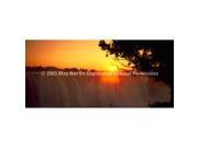 ClearVue Graphics Window Graphic 30x65 Waterfall at Sunset NAT 005 30 65