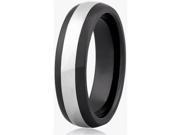 Doma Jewellery SSTCCR00112 Tungsten Carbide Ceramic Ring Size 12