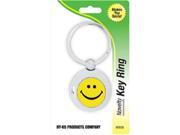 Hy Ko Products KF650 Smiley Face Key Chain Silver