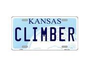 Smart Blonde LP 6644 Climber Kansas Novelty Metal License Plate