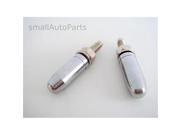 SmallAutoParts Chrome Bullet Tip License Plate Frame Fasteners Bolts Set Of 2