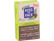 Kiss My Face 5 Ounce Coconut Milk Lime Peel Bar Soap